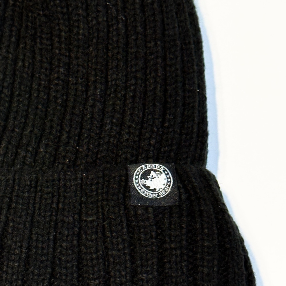 Canada Weather Gear Black Knit Beanie Hat One Size Winter Warm Unisex - Picture 2 of 4